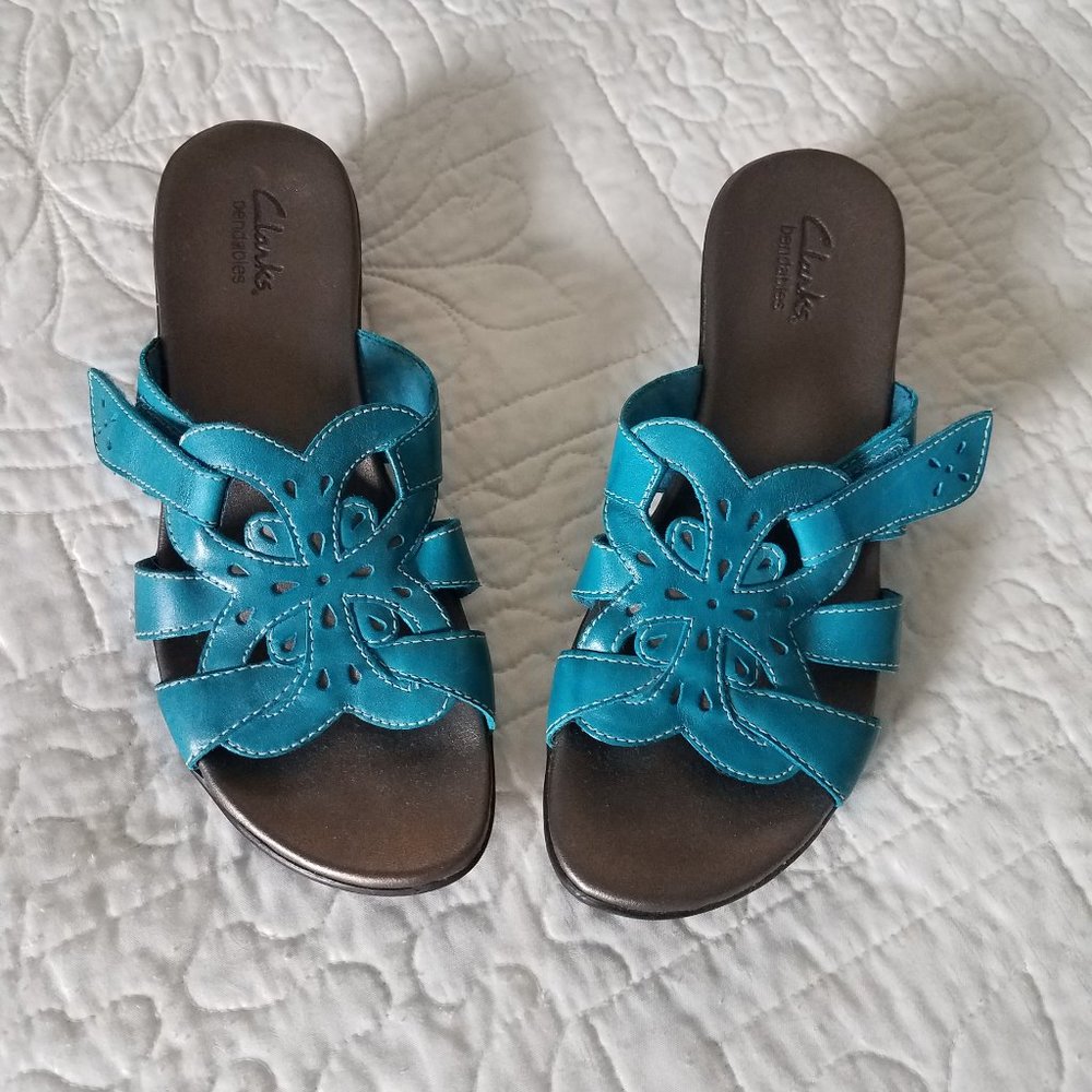 CLARK Turgoise Sandal 7.5